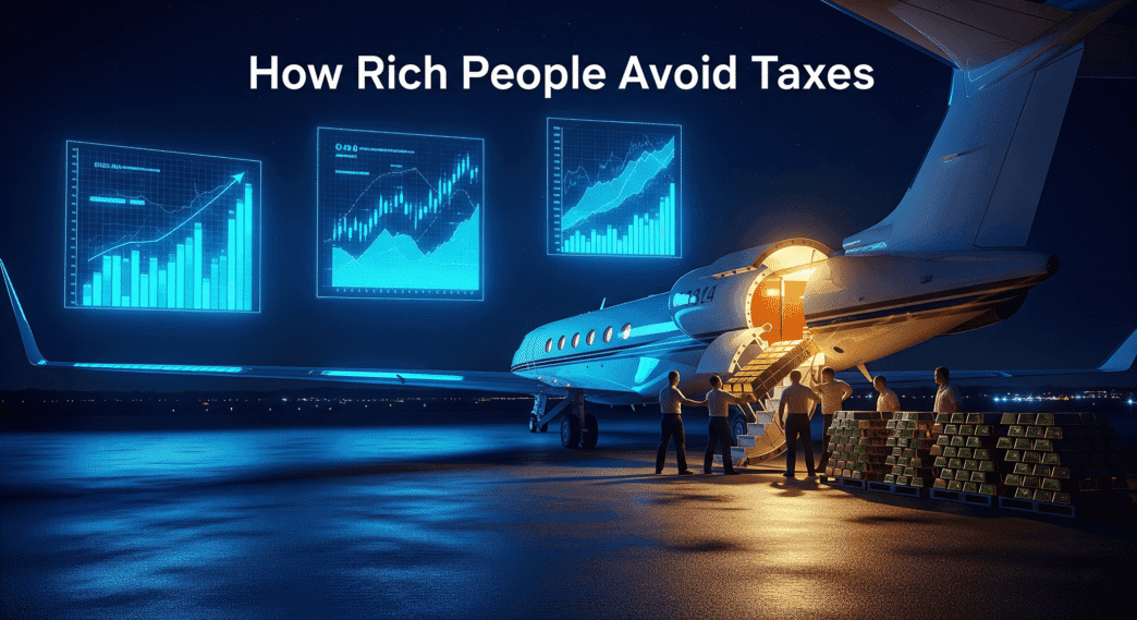 How Rich People Avoid Taxes, Billionaires using private jets and global investment strategies to legally avoid taxes