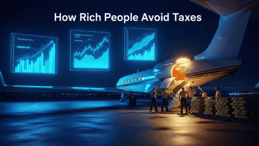 How Rich People Avoid Taxes, Billionaires using private jets and global investment strategies to legally avoid taxes